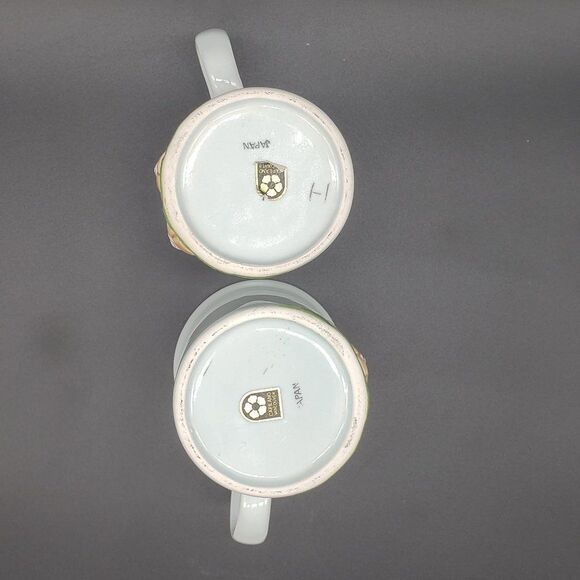 Norcrest Japan Powder Blue 3D Teddy Bear Balloons Mugs & Lidded Trinket Jar Set - Picture 8 of 16